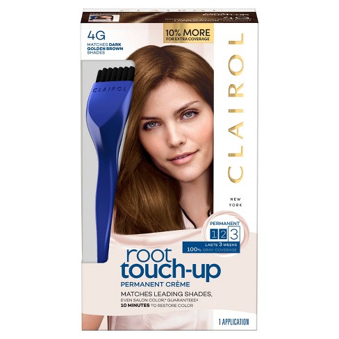 Clairol Root Touch-up Permanent Hair Color - 4g Dark Golden Brown - 1 Kit :  Target