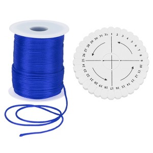Unique Bargains Polyester Satin String Cord with Disc Organizer for DIY Bracelet - 1 of 4