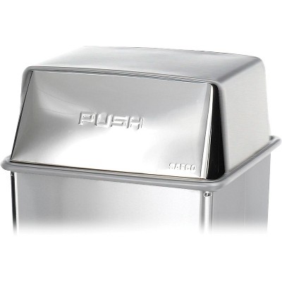  Safco Stainless Steel Lid, Gray, 36 gal. 9662SS 