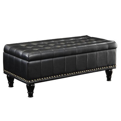 Caldwell Storage Ottoman Bonded Leather - INSPIRED by Bassett
