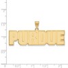 Black Bow Jewelry 10k Yellow Gold Purdue Boilermakers NCAA Large Pendant - 2 of 3