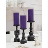 Large Pillar Candles 3x6 Inch ¨C Set of 3 Unscented Dripless Candles, Long Burning Rustic Finish for Weddings, Home Decor - 4 of 4