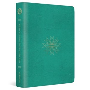 ESV Single Column Journaling Bible (Trutone, Teal, Resplendent Cross Design) - by  Esv Bibles (Leather Bound) - 1 of 1