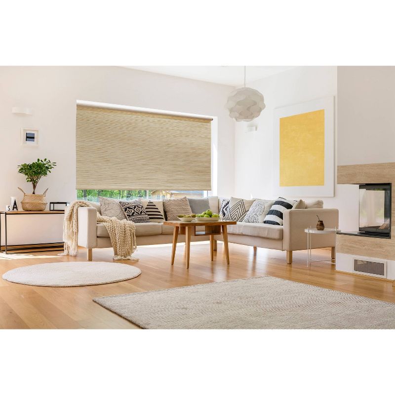 1pc Light Filtering Natural Roller Window Shade - Lumi Home Furnishings, 5 of 13