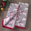 SKL Home 2pk Red Scarf Dachshunds Hand Towels - 3 of 4