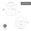 30" Chenille Swivel Barrel Accent Chair with Pillow, 360° Modern Lounge Armchair for Living Room Bedroom-3irtyhousy - 4 of 4