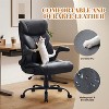 Big and Tall Office Chair 500LBS Capacity Wide Ergonomic Executive Leather Computer Chair with Multi-Angle Recline, Height Adjustment & Foot Rest - 4 of 4