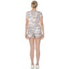 Women's 2 Piece Top & Shorts Super Soft Lounge Set - White Mark - 4 of 4
