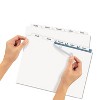 Avery Index Maker Print & Apply Clear Label Dividers w/White Tabs 5-Tab Letter 11490 - 3 of 4