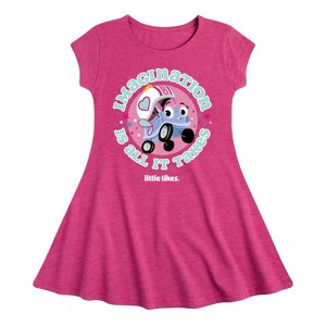 Girls' - Little Tikes - Imagination Is All It Takes Fit & Flair Cap Sleeve Dress - 1 of 2
