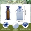 Unique Bargains Organza Drawstring Wine Bottle Wrapping Gift Bags 14.5" x 5.5" 20 Pcs - 2 of 4