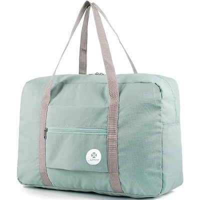 Hachikiko Foldable 25L Travel Duffel Tote, Waterproof Carry On Luggage for Frontier Airlines, Overnight Gym Bag,green