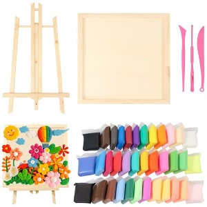 HANSILK 1 pk 12x12inch Wood Canvas - 1 of 4