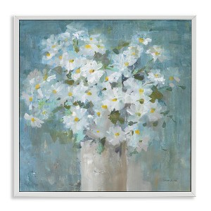 Stupell Industries White Daisy Blooms Abstract Flowers, 12" x 12" - 1 of 4