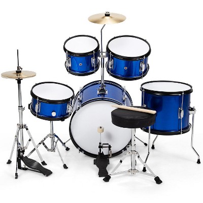 SUGIFT 16 Inch 5 Pieces Complete Kids Junior Drum Set Children Beginner Kit