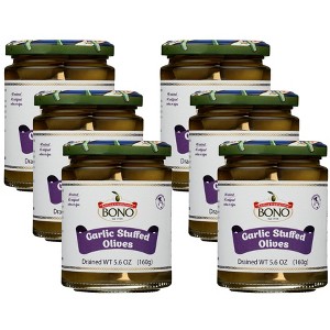 Bono Garlic Stuffed Olives - Case of 6/5.6 oz - 1 of 4