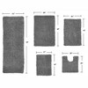 Fantasia Bath Rug Collection Cotton Shaggy Pattern Tufted Set of 5 Bath Rug Set - Home Weavers - 2 of 3
