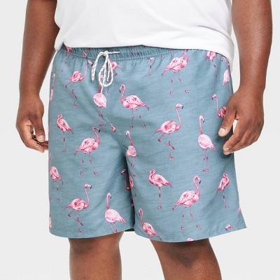 Men's pink deals flamingo shorts