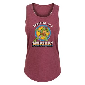 Women's - Teenage Mutant Ninja Turtles - Trust Me, I'm A Ninja Graphic Racerback Tank - 1 of 4