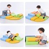 For Toddler Indoor Active Play Structure Climbing Crawling, 6-in-1 Climb Crawl Activity Play Set Toys Gym Equipment for Boys Girls Colorful - 2 of 4