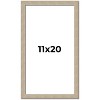 PosterPalooza | 11x20 Thin Barnwood Picture Frame, UV Acrylic, 2 Finishes - Grey and Black - 2 of 4