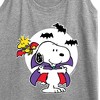 Women's - Peanuts - Snoopy Woodstock Vampire Graphic Racerback Tank - 2 of 4