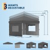 10x10 Foot Commercial Canopy, Heavy Duty Outdoor Shelter with 3 Side Panels, Simple One-Person Setup, Perfect for Events & Markets - 3 of 4