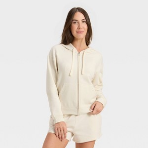 Women's Fleece Zip-Up Sweatshirt - Auden™ - 1 of 4