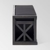 Cantebella Modern Storage Bench Dark Gray/Black - Christopher Knight Home: Acacia Wood, Comfy Cushion, No Assembly Required - 3 of 4