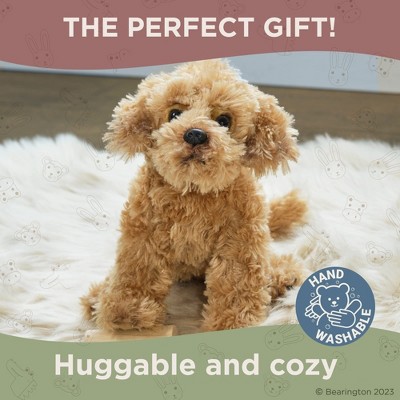 Golden Brown Labradoodle Plush Stuffed Animal Toy
