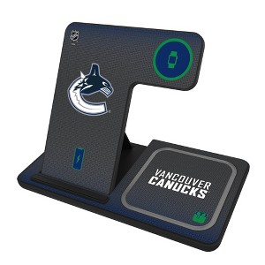 Keyscaper NHL Western Conference Teams Linen 15-Watt 3 in 1 Charging Station - 1 of 4