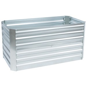 Sunnydaze Galvanized Rectangle Raised Garden Bed - 1 of 4