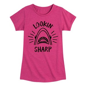 Girls' - Instant Message - Lookin Sharp -Youth Girls Short Sleeve T-Shirt Fitted Short Sleeve Graphic T-Shirt - 1 of 4