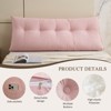 Bekrvio Corduroy Bed Wedge Pillow, Headboard Bolster Back Rest Cushion Pillow f Sofa Bed - 4 of 4