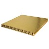 O'Creme Gold Wraparound Square Cake Pastry Drum Board 1/4 Inch Thick (18" x 18") Pack of 10 - 4 of 4