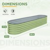 EAGLE PEAK 17in Galvanized Metal aised Garden Bed Kit with Multiple Configurations,9 in 1 Modular - 2 of 4
