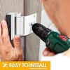DOMETOUR Home Security Door Lock, 2 Pack Childproof Reinforcement Lock, 3 Inch, 800 lbs, for Inward Swinging Front Door, Flip Night Lock - 3 of 4