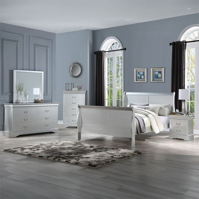 NicBex Nightstand with 2 Drawers,Modern Side Table with Storage Space and Wood Frame,Bedside Table for Bedroom,Living Room