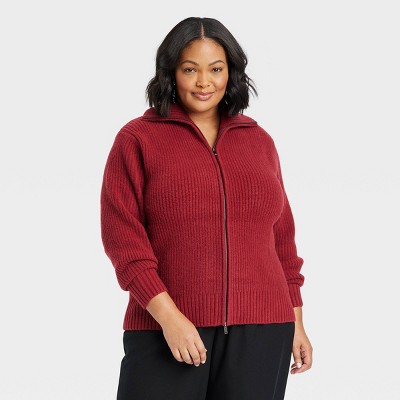 NWT offers AVA SKY Cardigan Biarritz Maroon XS