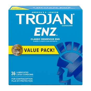 Trojan ENZ for Contraception and STI Protection Lubricated Condoms - 36ct