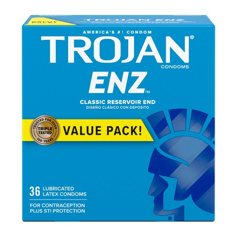 Trojan ENZ for Contraception and STI Protection Lubricated Condoms - 36ct - image 1 of 4