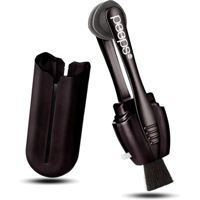 CarbonKlean Peeps Eyeglass Lens Cleaners, Black Soft Touch 1 each