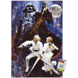 Trends International Star Wars: A New Hope - Illustrated One Sheet Unframed Wall Poster Prints - 1 of 4
