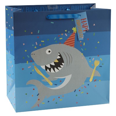 Photo 1 of SET OF 3 Large Shark Gift Bag - Spritz