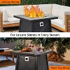Nasitip 28" 50,000BTU Propane Fire Pit Table, CSA Certified Steel Fire Table with Cover, Black - 2 of 4