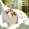 Infans 2 in 1 Baby Wooden Push Learning Walker with Wheels, Toddlers Wagon Push and Pull Toy, Kid Shopping Cart Stroller for Children Baby Girls Boys - image 2 of 4