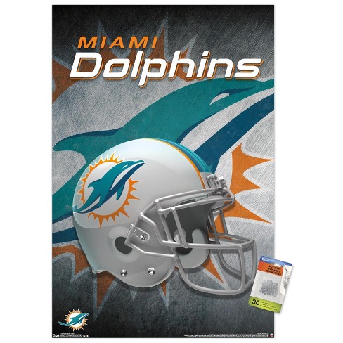 Trends International NFL Miami Dolphins - Jaylen Waddle 21 Unframed Wall  Poster Print White Mounts Bundle 14.725 x 22.375