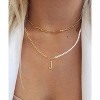 Elegant 14K Gold Plated Initial Pearl Link Chain Necklace: A Personalized and Timeless Treasure for Every Occasion. - 2 of 2