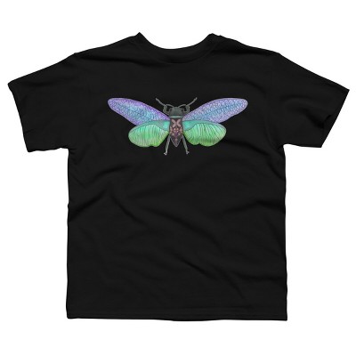 Boy's Design By Humans Botanical Watercolor Cicada By MisoKnotty T-Shirt