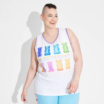 Pride Adult 'Gummy Bear - Be Different' Tank Top - White